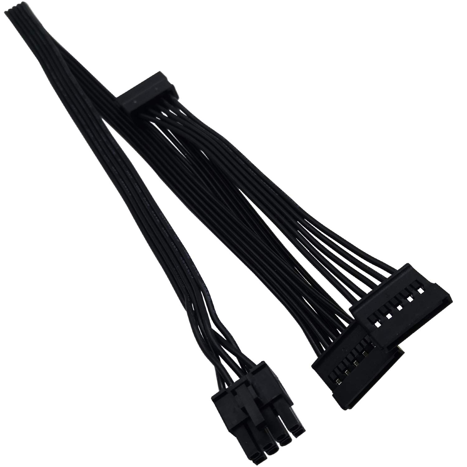COMeap SATA Cable for Cougar & Thermaltake PSUs - 8 Pin to 3X 15 Pin Power Adapter Splitter (20in/50cm)