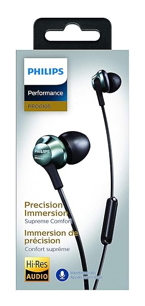 Philips PHILIPS Pro Wired Earbuds: Lightweight In-Ear Headphones with Mic, Powerful Bass & Hi-Res Audio for Phones & Laptops - View 5 of 5