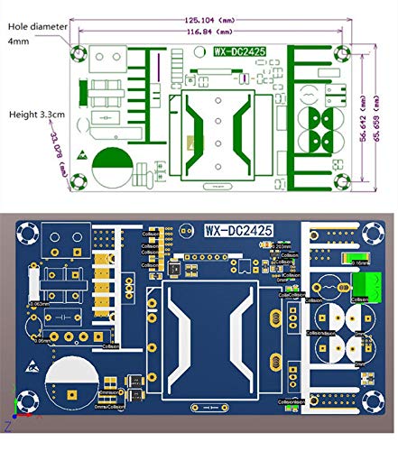 NOYITO NOYITO AC to DC Isolated Power Supply Module - 12V 17A, 20A Peak, 204W, 240W Max with Protection Features - View 3 of 8