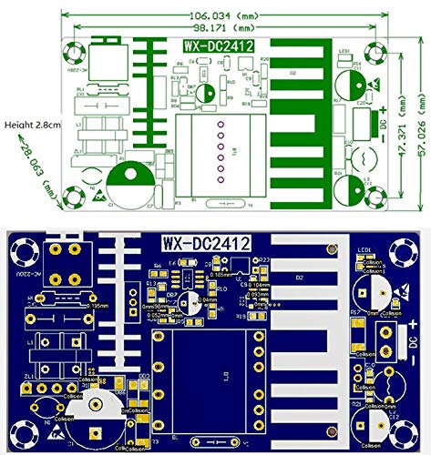 NOYITO NOYITO AC to DC Isolated Power Supply Module - 12V 8A, 11A Peak, 96W, Overload & Short-Circuit Protection - View 3 of 10