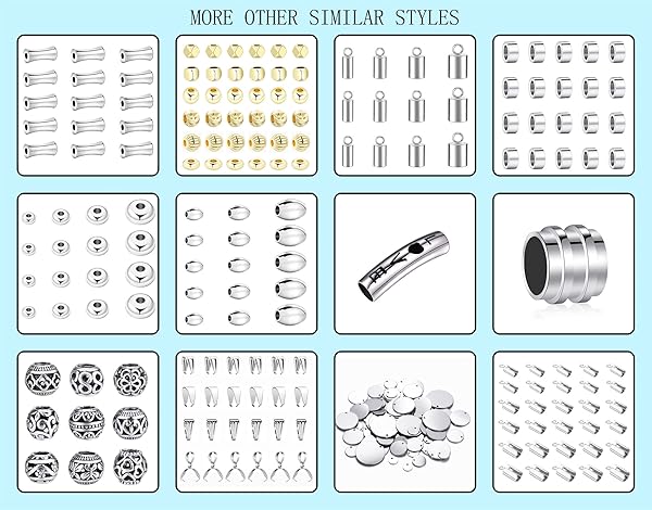 ZHENYIN ZHENYIN 200pcs Stainless Steel Round Spacer Beads 3mm 4mm 5mm 6mm for Jewelry Making - View 6 of 7