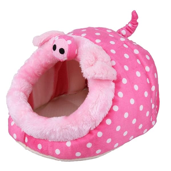 POPETPOP Cozy POPETPOP Guinea Pig Bed & Rat Hides - Pink Cushion for Hamsters, Mice, Chinchillas & More!