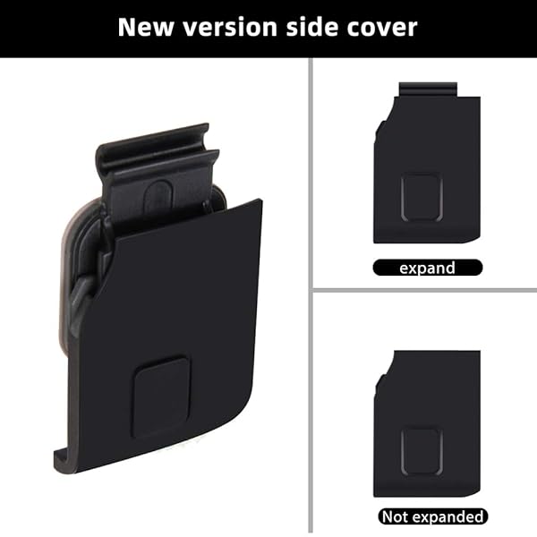 ParaPace ParaPace Replacement Side Door for GoPro Hero 7 Black USB-C HDMI Case Side Cover Repair Part Camera Accessories(Black) - View 5 of 8