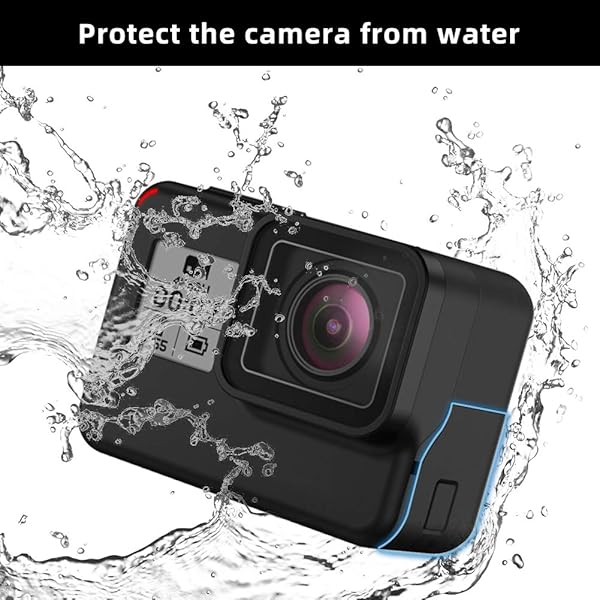 ParaPace ParaPace Replacement Side Door for GoPro Hero 7 Black USB-C HDMI Case Side Cover Repair Part Camera Accessories(Black) - View 7 of 8