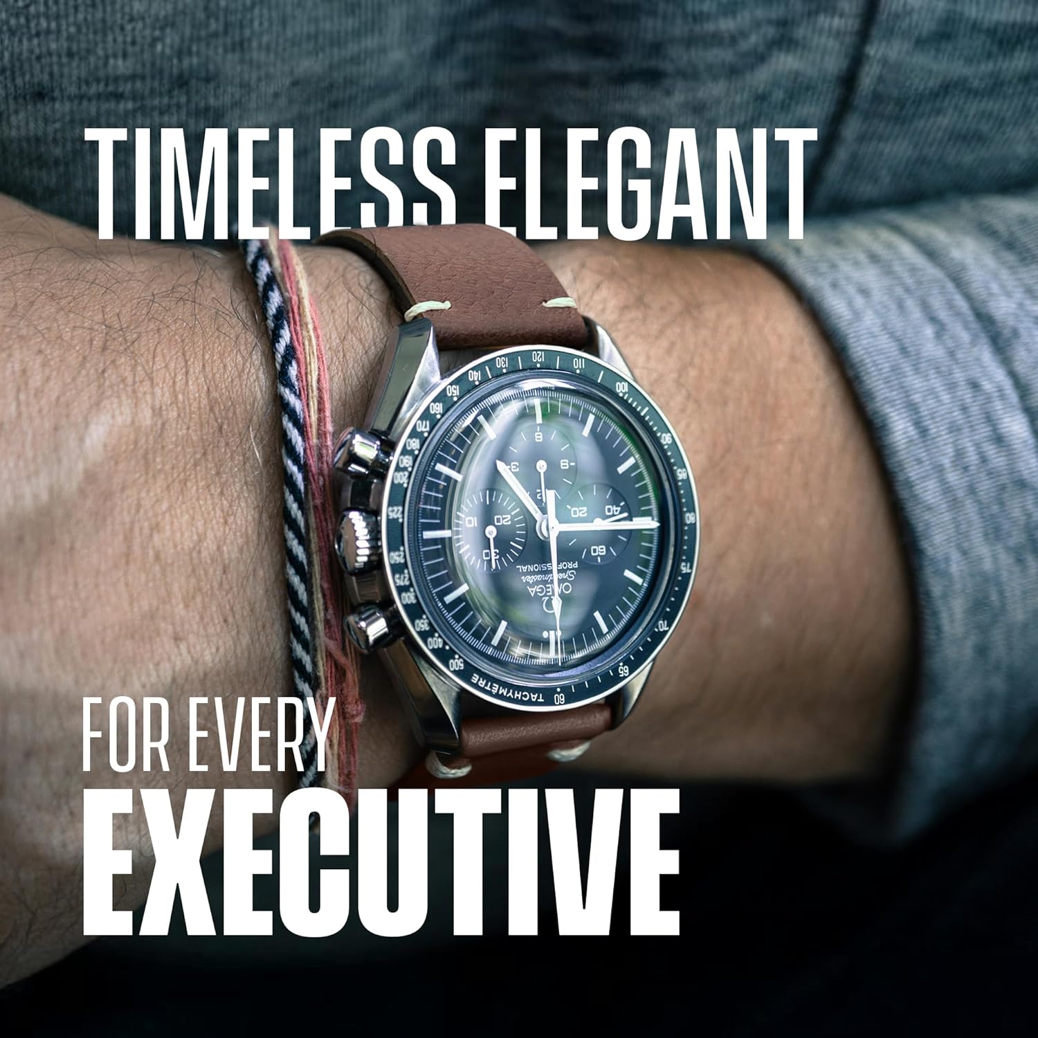 STUNNING SELECTION Alpine Genuine Vintage Leather Watch Strap 20mm Quick Release Full Grain Leather Band for Men and Women Brown Compatible with All Watches - View 4 of 7