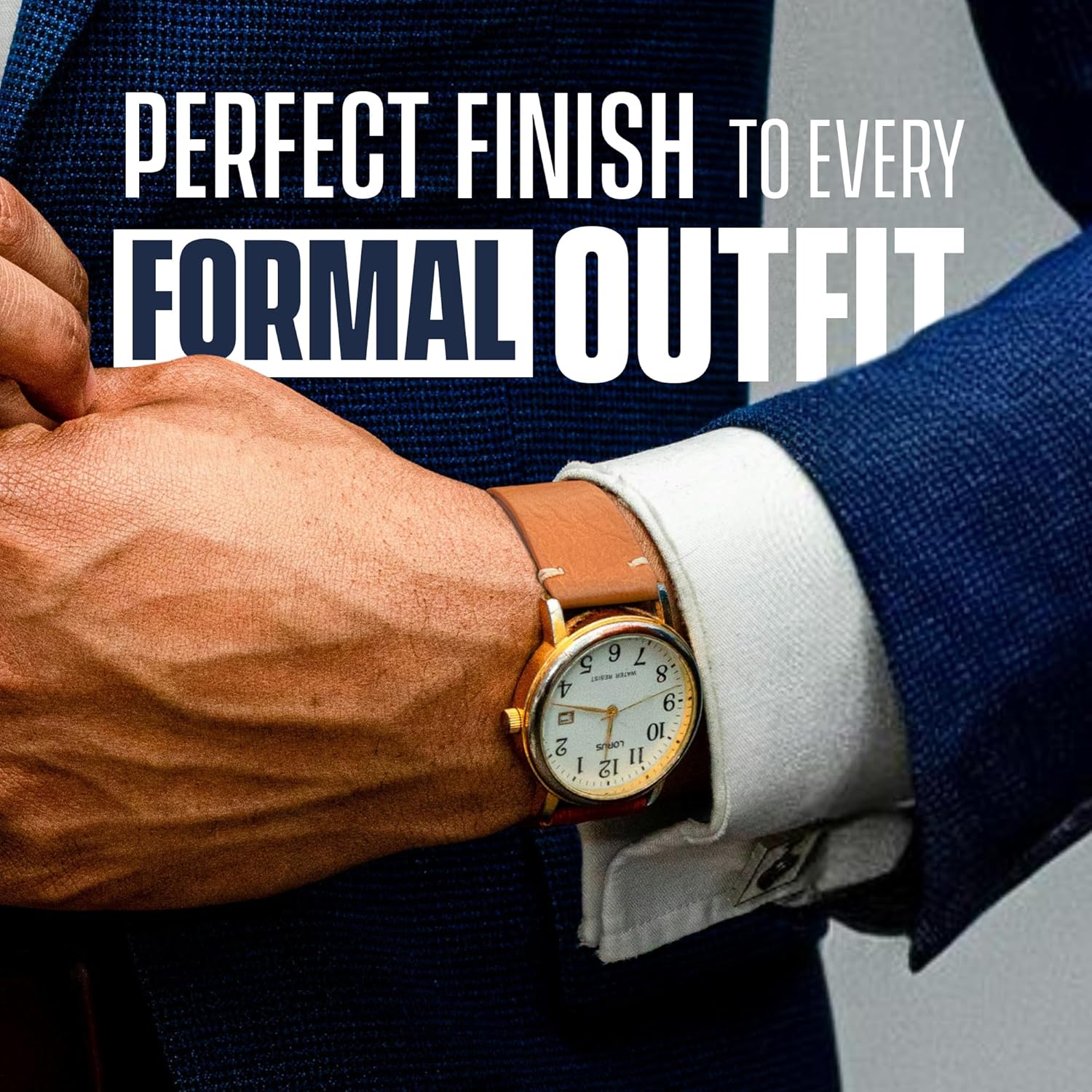 STUNNING SELECTION Alpine Genuine Vintage Leather Watch Strap 20mm Quick Release Full Grain Leather Band for Men and Women Brown Compatible with All Watches - View 5 of 7