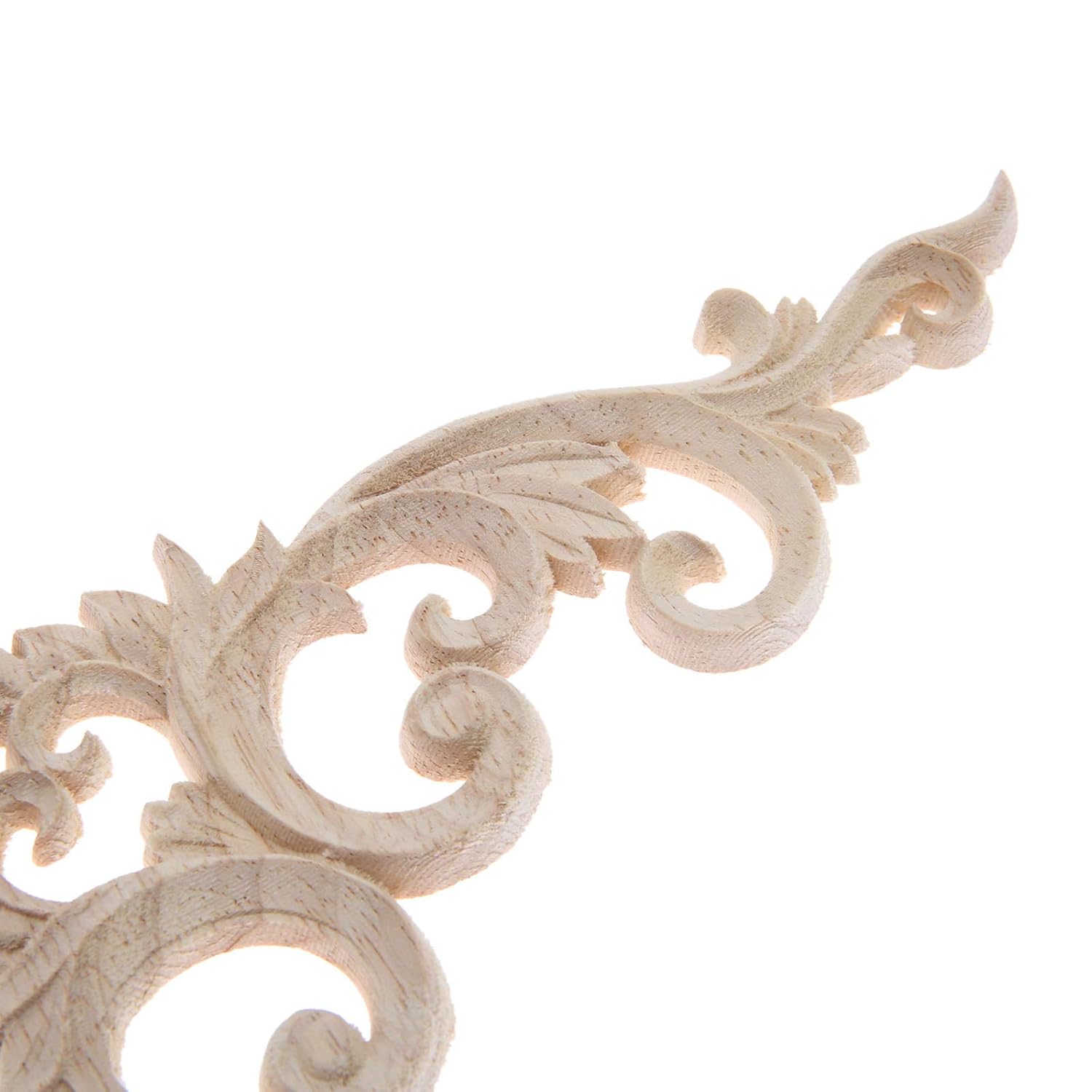 MUXSAM MUXSAM 4Pcs Decorative Wood Appliques - Unpainted DIY Retro Corner Carvings for Furniture & Home Decor (15x15cm) - View 6 of 9