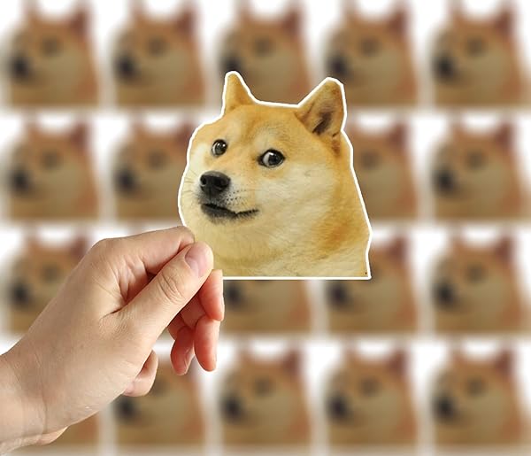 Doge Doge Much Wow Meme Shiba Inu Stickers 20 PCS Vinyl Decal Set for Water Bottles Laptops Phones 4 Inch - View 2 of 7