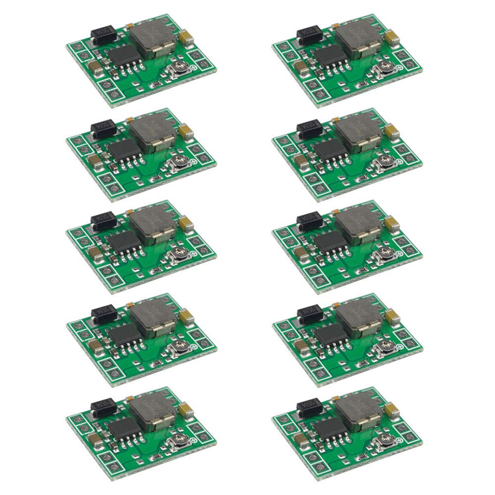 FULARR 10Pcs Premium MP1584EN DC to DC Buck Converter Set Adjustable Step-Down Voltage Regulator Ultra Small 3A Power Supply