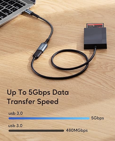 NIMASO NIMASO USB C to USB 3.0 Adapter 2 Pack Compatible with Macbook Pro Air iPad Pro Galaxy S20 Google Pixel and More - View 3 of 8