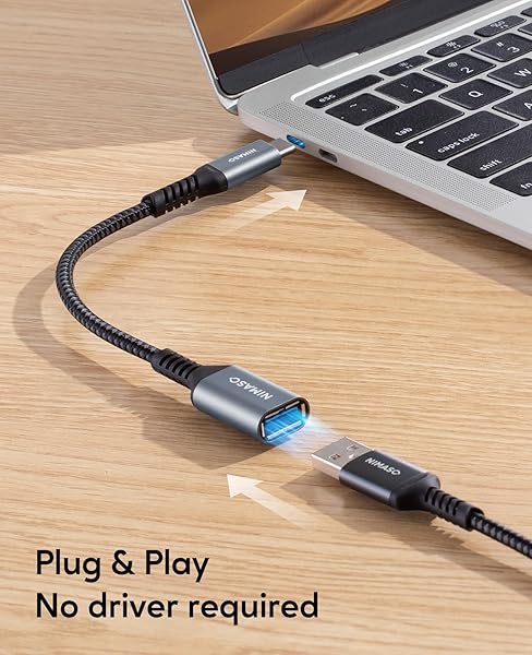 NIMASO NIMASO USB C to USB 3.0 Adapter 2 Pack Compatible with Macbook Pro Air iPad Pro Galaxy S20 Google Pixel and More - View 4 of 8