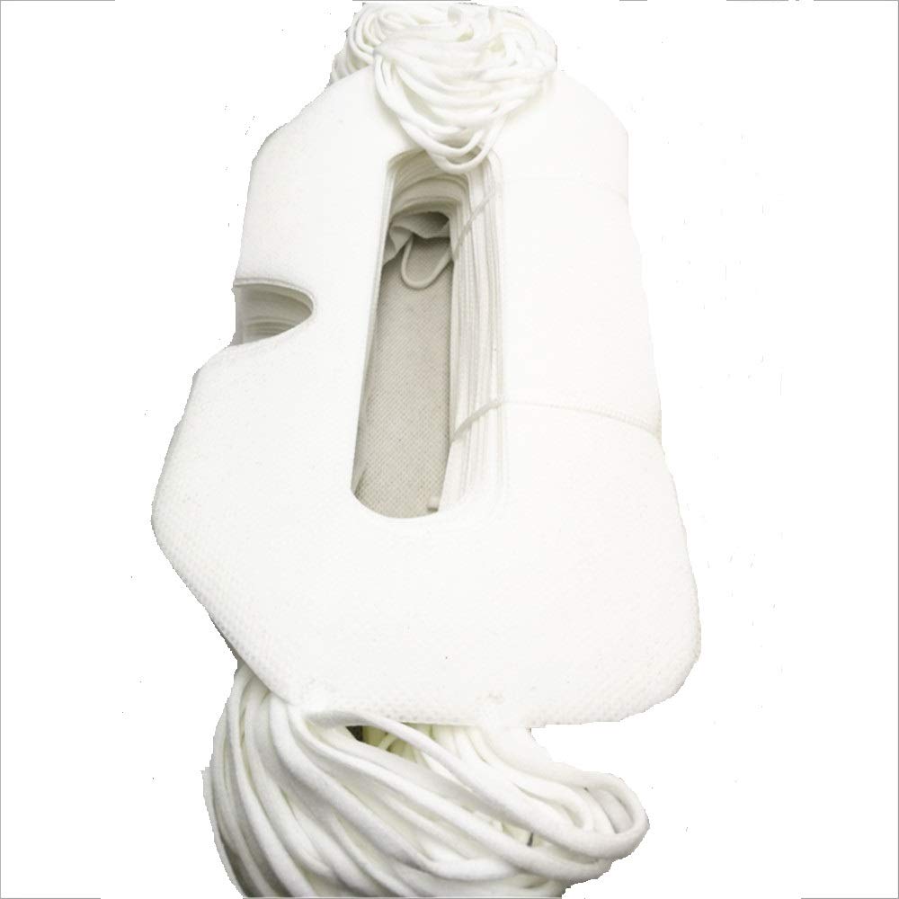 LINHUIPAD 100 Pack White Disposable VR Face Covers - Sanitary Masks for HTC Vive, PS VR, Gear VR & Oculus Rift - View 4 of 6