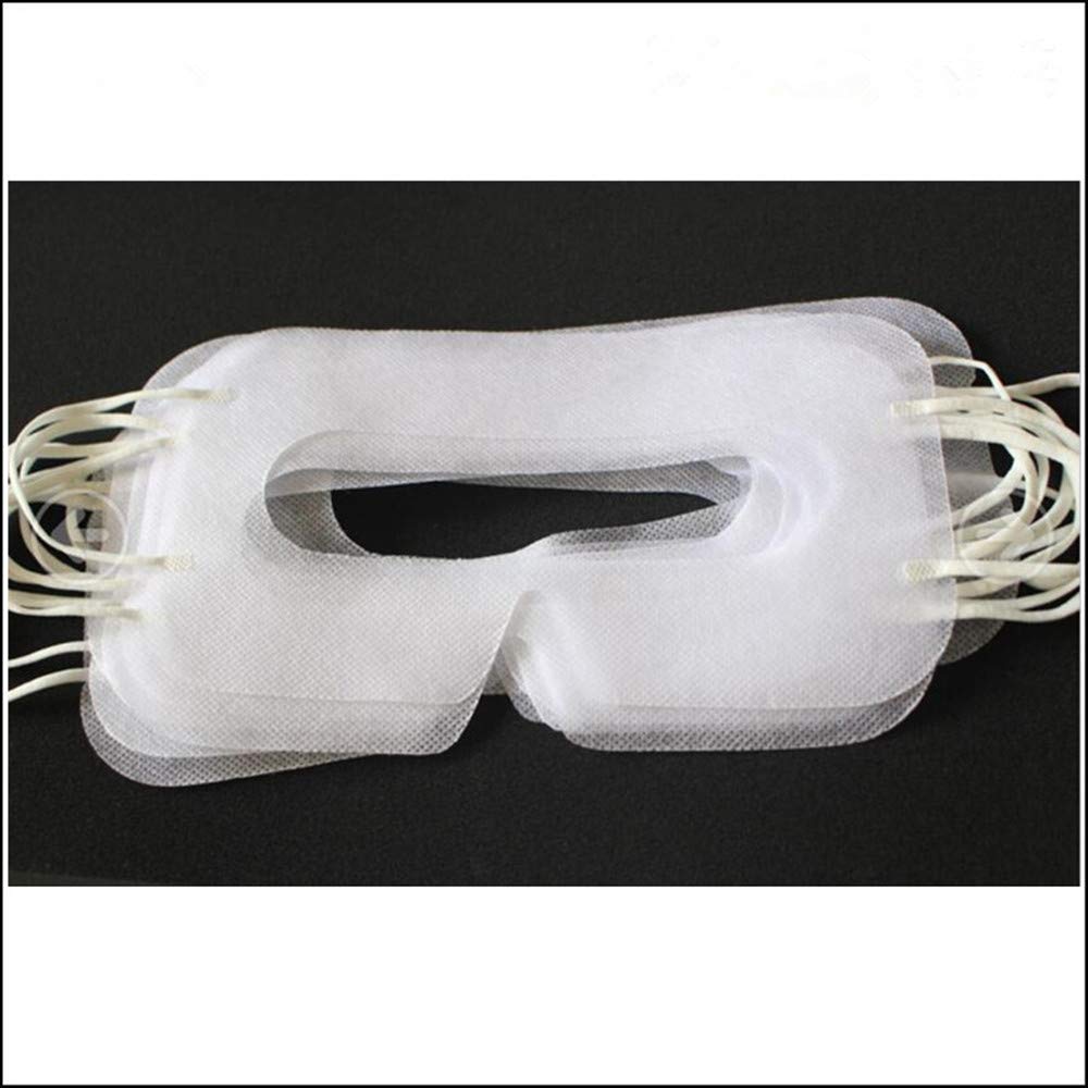 LINHUIPAD 100 Pack White Disposable VR Face Covers - Sanitary Masks for HTC Vive, PS VR, Gear VR & Oculus Rift - View 5 of 6