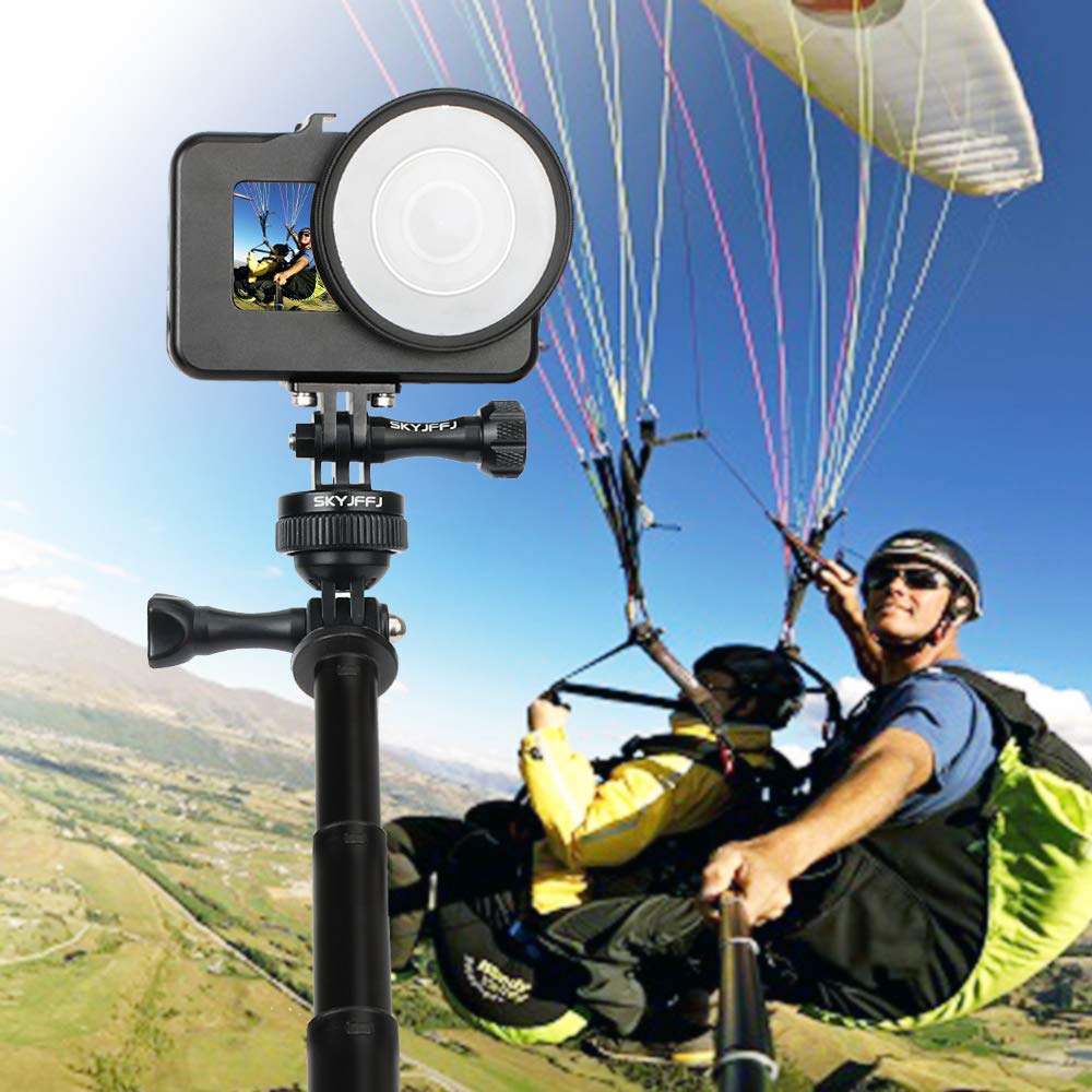 SKYJFFJ SKYJFFJ Aluminum Tripod Adapter for Monopod Mount Compatible with GoPro Hero 8 9 10 11 12 and DJI OSMO - View 6 of 7