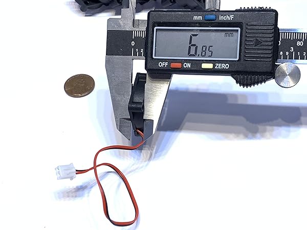 Endlessparts 4 Pieces 5V Mini 25mm x 7mm 2pin DC Brushless Cooling Fans for Electronics A30 - View 6 of 7