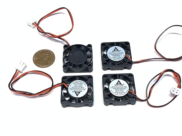 Endlessparts 4 Pieces 5V Mini 25mm x 7mm 2pin DC Brushless Cooling Fans for Electronics A30 - View 3 of 7