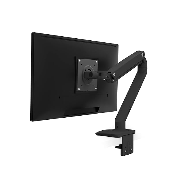 Ergotron "Ergotron MXV Single Monitor Arm - VESA Desk Mount for 34" Monitors (7-20 lbs) - Matte Black"