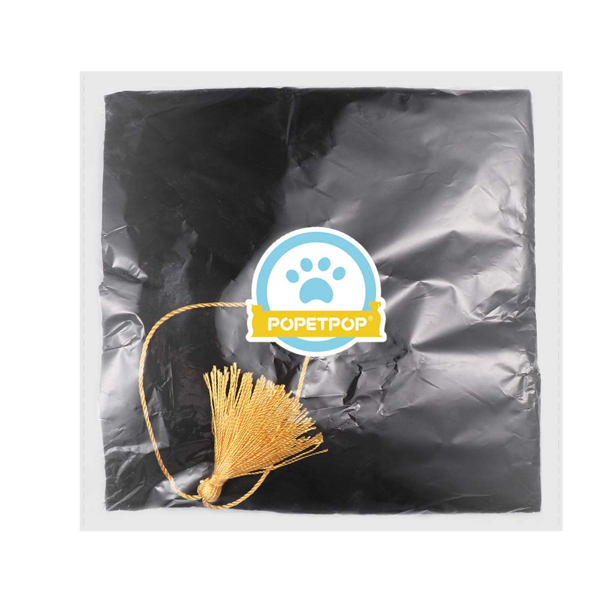 POPETPOP POPETPOP Pet Graduation Cap - Stylish Dog & Cat Hats with Yellow Tassel for Graduation Parties - View 7 of 9
