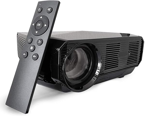 NUNET Nuprojector Bright Home Theater Projector Portable Full HD 1080p LED with Speaker 35-100 Inch Projection Size 2024 Version Rifle