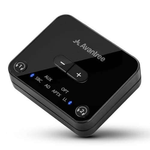 Avantree Avantree Audikast Plus: Bluetooth 5.3 Audio Transmitter for TV - Low Latency, Dual Link, 100ft Range, Optical & AUX Output - View 3 of 8