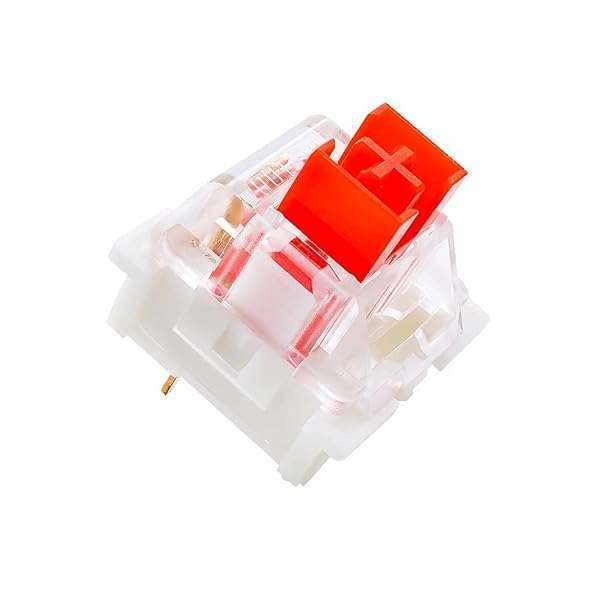 outemu OUTEMU Red Switches 3 Pin - DIY Replaceable Gateron & Cherry MX Equivalent for Mechanical Keyboards (20 PCS)