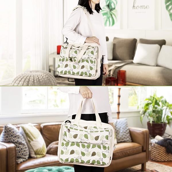 LAVIEVERT Shop LAVIEVERT Knitting Tote Bag - Perfect Yarn Storage for Projects, Needles & Crochet Hooks - View 8 of 8