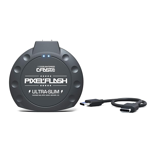 PixelFlash PixelFlash USB 3.1 Type-C Gen 2 CFast 2.0 Card Reader Ultra Slim Light Speed Mode Memory Card Adapter Fast Transfer Rates - View 6 of 10