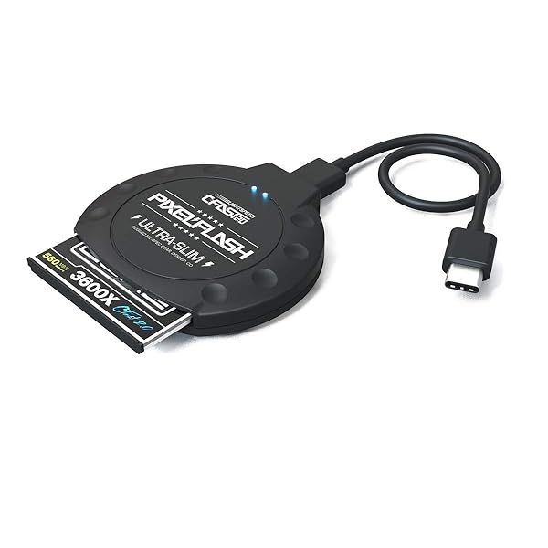 PixelFlash PixelFlash USB 3.1 Type-C Gen 2 CFast 2.0 Card Reader Ultra Slim Light Speed Mode Memory Card Adapter Fast Transfer Rates - View 9 of 10
