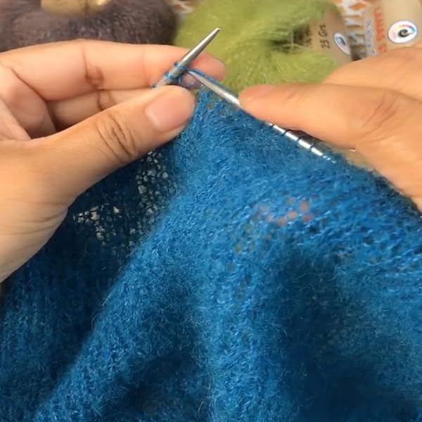 Hilitand Soft Mohair Angora Wool Yarn for DIY Knitting & Crochet - 12 Vibrant Colors Set - View 6 of 7