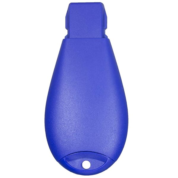 KeylessCanada Blue Keyless Entry Remote Start Key Fob for Chrysler 300 Challenger Charger Durango Jeep Grand Cherokee 4 Buttons M3N5WY783X IYZ-C01C - View 2 of 2