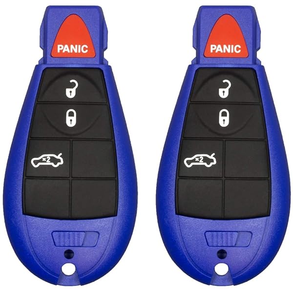 Blue Keyless Entry Remote Start Key Fob for Chrysler 300 Challenger Charger Durango Jeep Grand Cherokee 4 Buttons M3N5WY783X IYZ-C01C