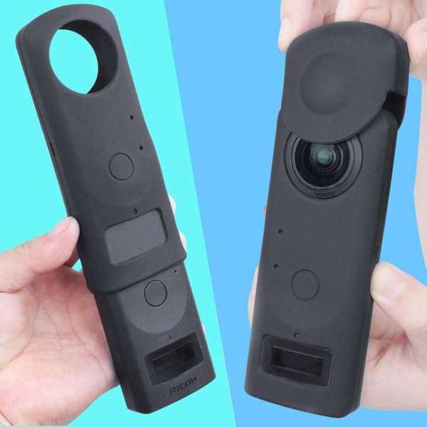 TIUIHU TIUIHU Portable Silicone Case for Ricoh Theta Z1 360 Degree Camera?Skin for Ricoh Theta Z1 Waterproof Protection (Black) - View 4 of 10