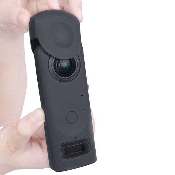 TIUIHU TIUIHU Portable Silicone Case for Ricoh Theta Z1 360 Degree Camera?Skin for Ricoh Theta Z1 Waterproof Protection (Black) - View 7 of 10