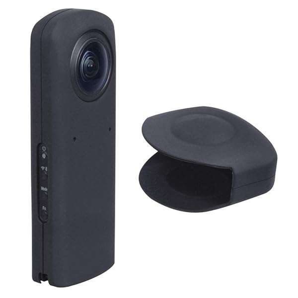 TIUIHU TIUIHU Portable Silicone Case for Ricoh Theta Z1 360 Degree Camera?Skin for Ricoh Theta Z1 Waterproof Protection (Black) - View 3 of 10