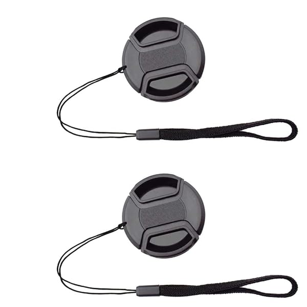 72mm Lens Cap Cover for Nikon AF-S 18-200mm - ULBTER 2 Pack with Keeper Leash for D90, D80, D7000, D5100 DSLR Cameras