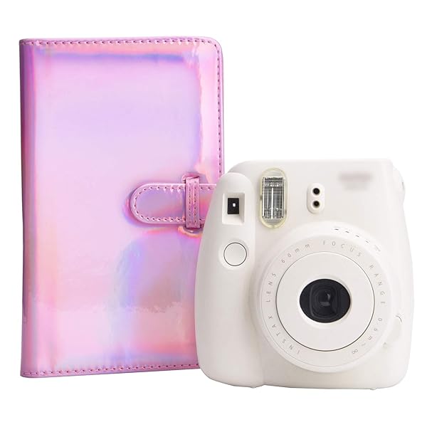 Sunmns Sunmns Bright Pink PU Leather Photo Album for Fujifilm Instax Mini 12 11 9 8 90 8+ 26 7s and Polaroid Snap Zip Z2300 PIC-300 Film - View 4 of 7