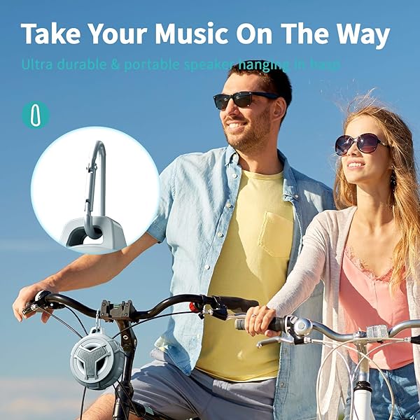 EBODA EBODA Waterproof Bluetooth Shower Speaker - IPX7, 24H Playtime, True Wireless Stereo, Perfect for Pool & Beach Gifts - View 7 of 9