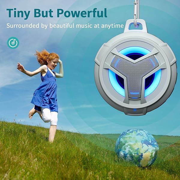 EBODA EBODA Waterproof Bluetooth Shower Speaker - IPX7, 24H Playtime, True Wireless Stereo, Perfect for Pool & Beach Gifts - View 9 of 9