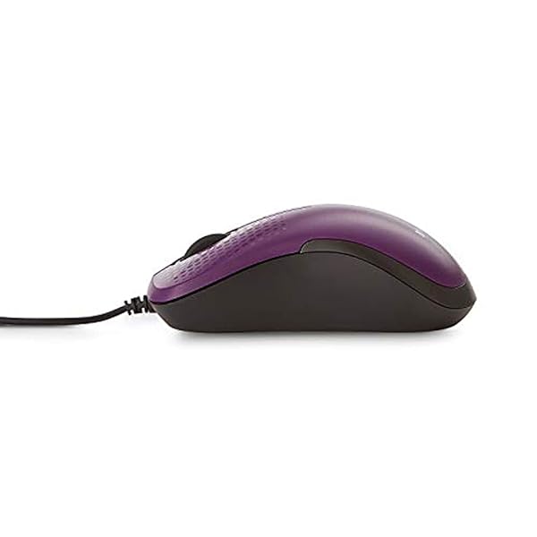 Verbatim Silent Corded Optical Mouse in Purple for Smooth Navigation and Comfort Ideal for Home and Office Use - View 4 of 4