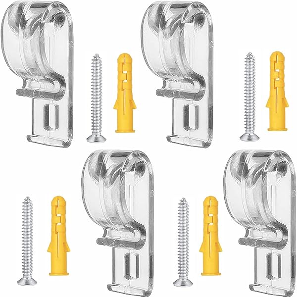 Cutelec 4 Sets Cutelec Roller Shade Safety Chain & Cord Guide - P Clip Fixation for Roller Blinds