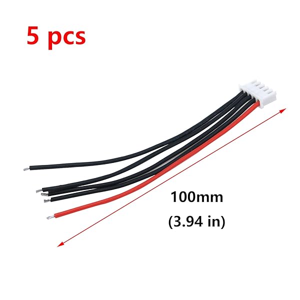 Antrader Antrader 4S Battery Balance Charger Silicone Wire Extension Cable for LiPo Batteries 14.8V 3.9inch 5pcs - View 2 of 6