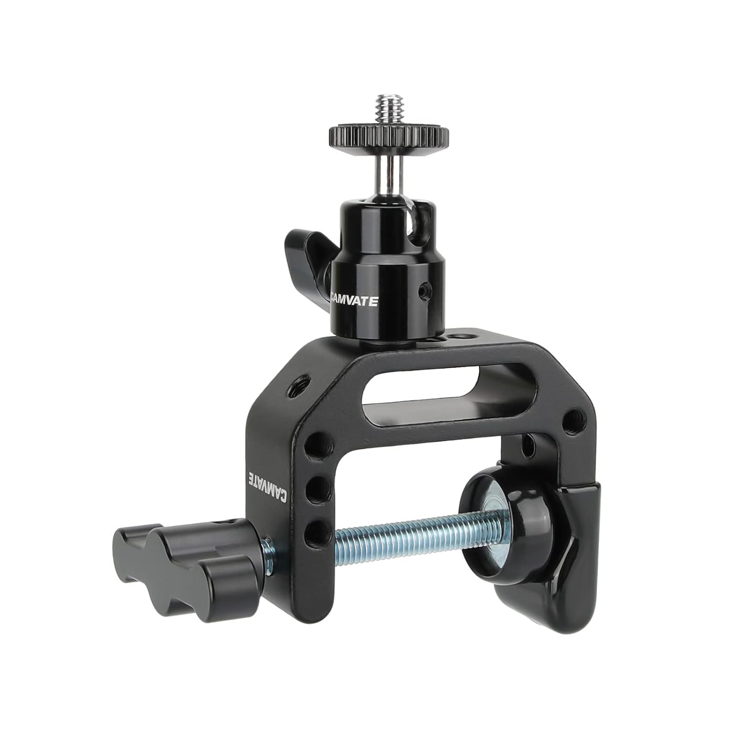 CAMVATE Heavy Duty C Clamp Articulated Ball Head Support Holder with Black Locking Knob 2171