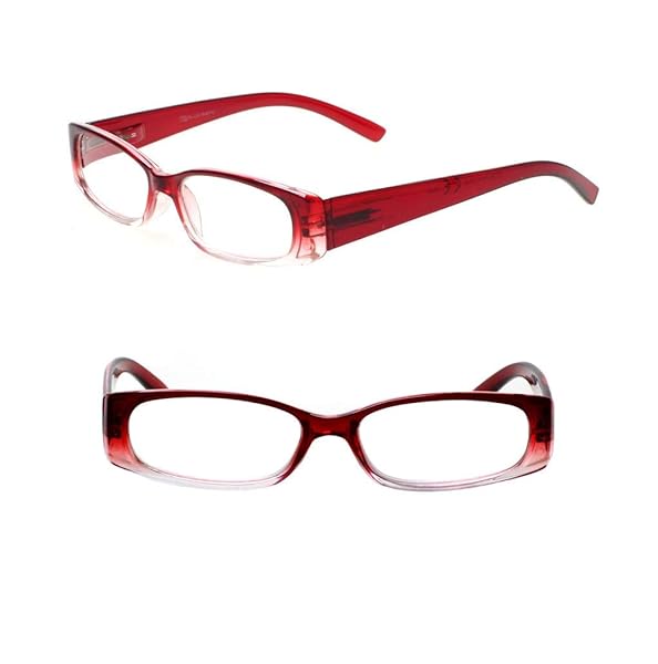 SIGVAN 5 Pack Spring Hinge Reading Glasses Rectangular Fashion Quality Readers for Men and Women Medium 4.0 Mix - View 5 of 7