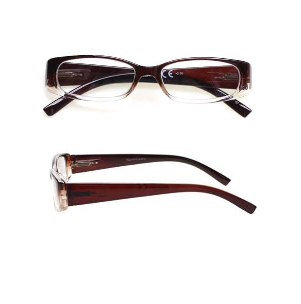 SIGVAN 5 Pack Spring Hinge Reading Glasses Rectangular Fashion Quality Readers for Men and Women Medium 4.0 Mix - View 6 of 7