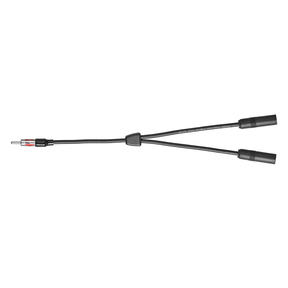 BINGFU Bingfu Car Antenna Splitter: DIN 1 Male to 2 Female Adapter for FM/AM Radio in Trucks & SUVs - View 4 of 6