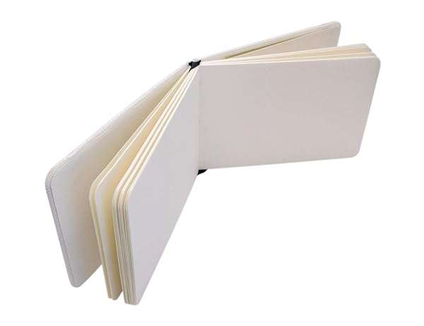 ETCHR Etchr A4 Landscape Sketchbook - 100% Cotton Hot Press Mixed Media Hardcover, 52 Pages, Customizable Cover - Perfect for Artists - View 3 of 8