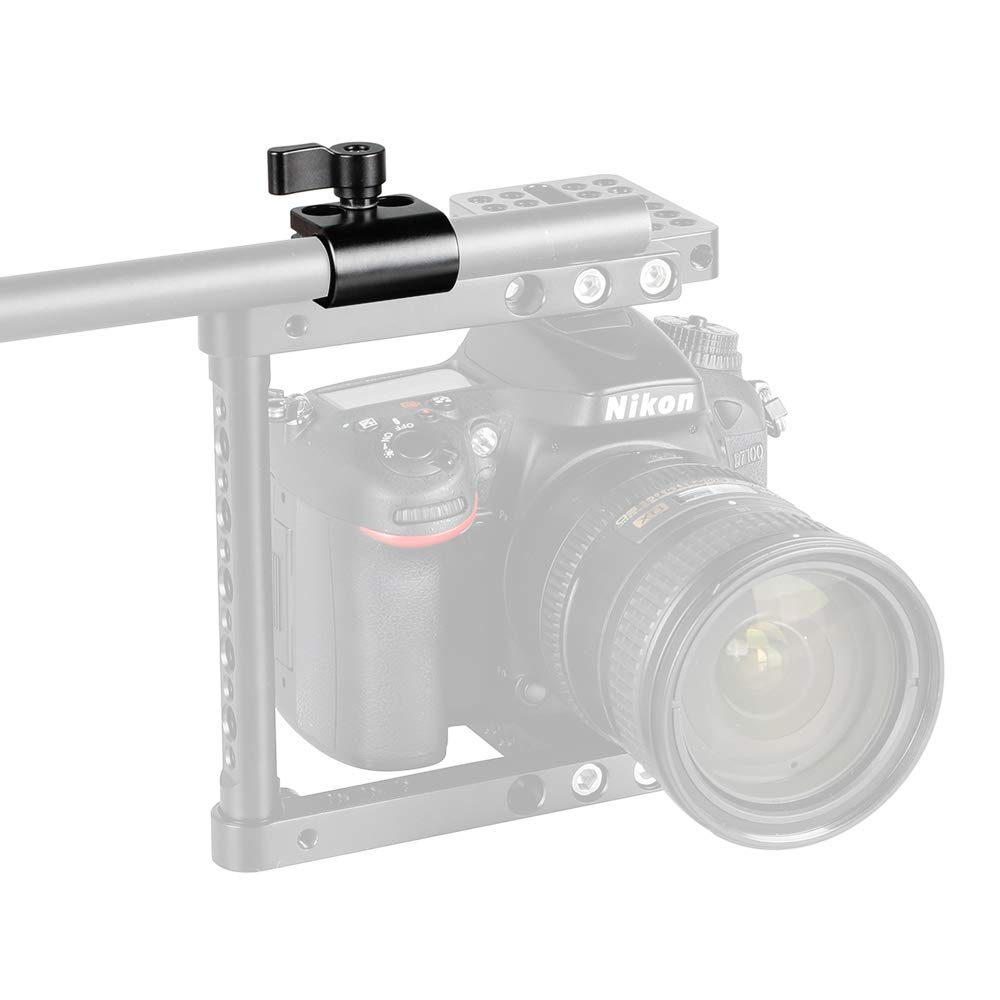 CAMVATE 15mm Rod Clamp Extension Adapter Mount with 1/4-20 Screws for Camera Rig Stability and Versatility 2163 - View 3 of 6