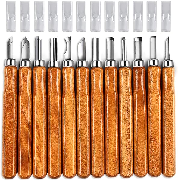 AUGSUN 20 PCS AUGSUN Wood Carving Knife Set - Essential Tools for DIY Sculpting & Carpenters, Perfect for Beginners & Experts - View 5 of 7