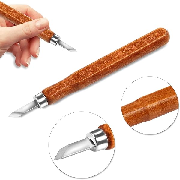 AUGSUN 20 PCS AUGSUN Wood Carving Knife Set - Essential Tools for DIY Sculpting & Carpenters, Perfect for Beginners & Experts - View 6 of 7