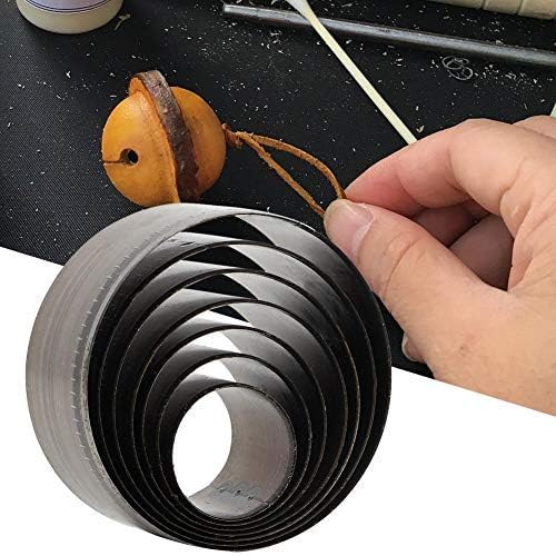 Marhynchus 7pcs Leather Round Hole Punch Set - 20mm to 45mm Cutting Dies for Perfect Holes - View 4 of 8